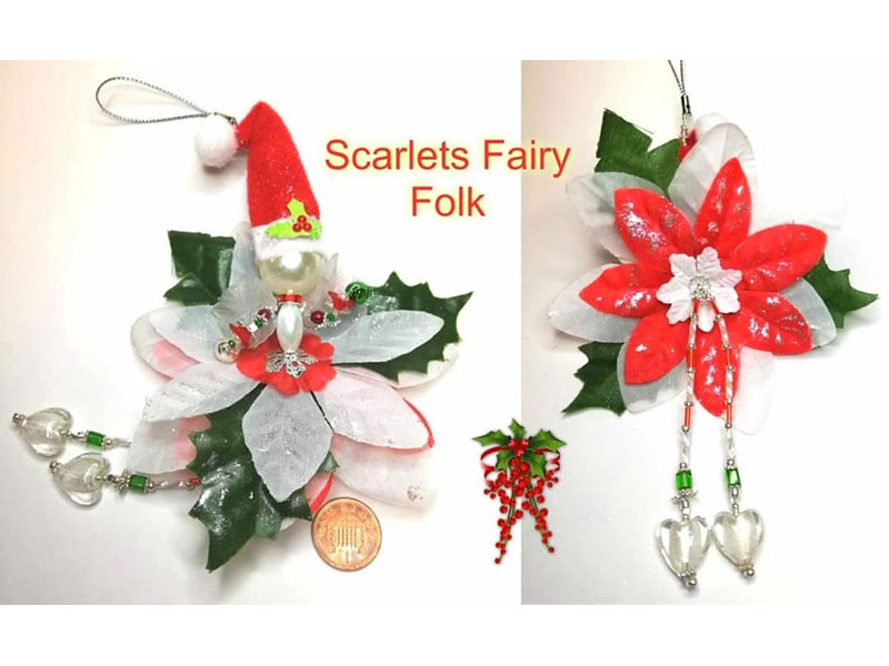 Items from Beaded Flower Fairy workshop at Scarlets Fairy Folk