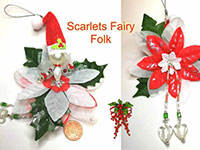 Items from Beaded Flower Fairy workshop at Scarlets Fairy Folk