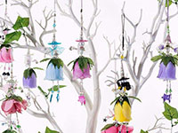 Items from Beaded Flower Fairy workshop at Scarlets Fairy Folk
