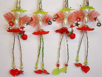 Items from Beaded Flower Fairy workshop at Scarlets Fairy Folk