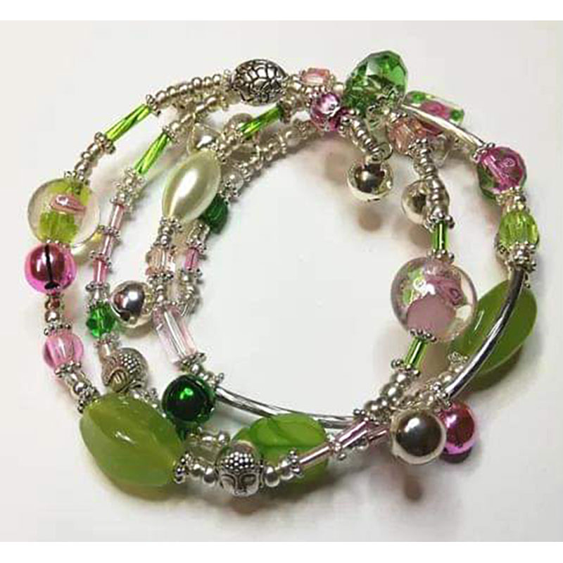 Items from bracelet workshop at Scarlets Fairy Folk