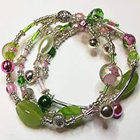 Items from  bracelets workshop at Scarlets Fairy Folk