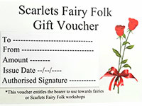 sample gift voucher for Scarlets Fairy Folk